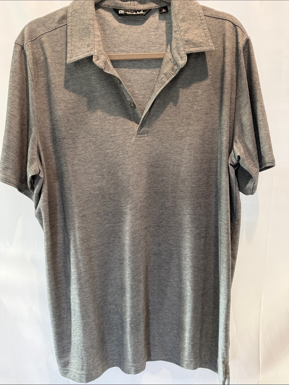 Travis Matthew Men's Heather Grey Polo Shirt